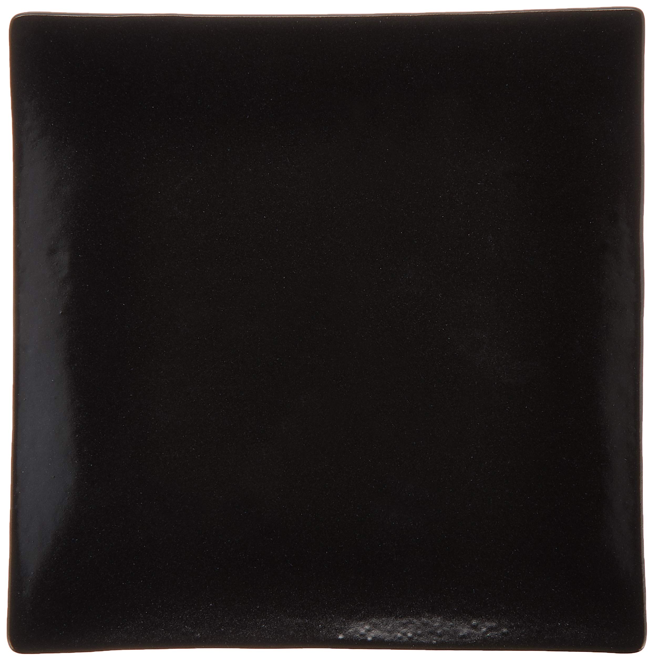 Amazon.com: せともの本舗 Square Plate (Small) Black Glaze Square